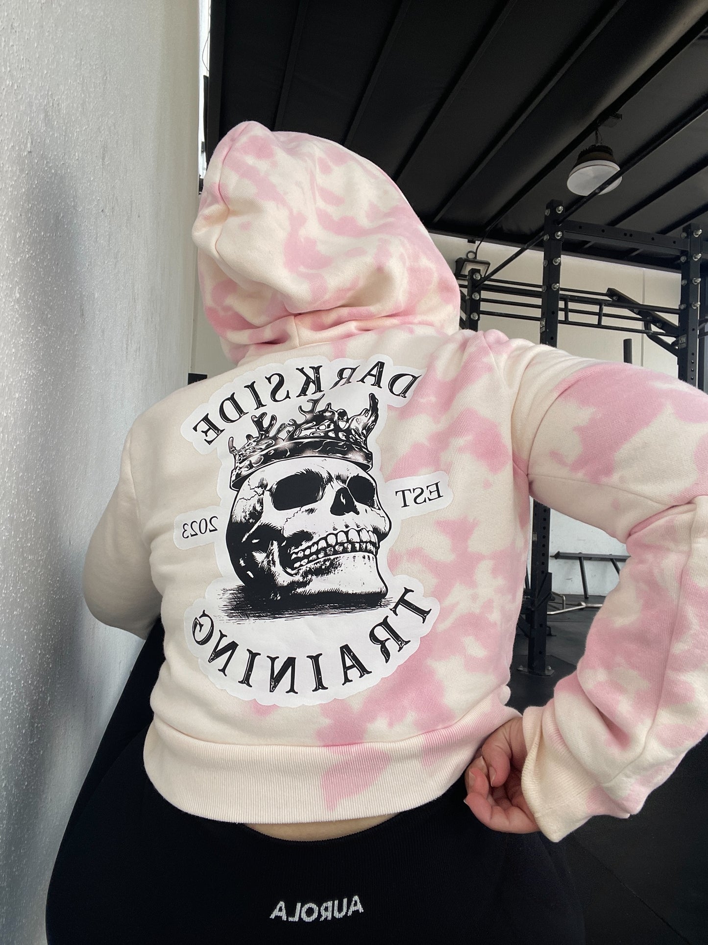 Pink Clouded Tie-Dye Hoodie